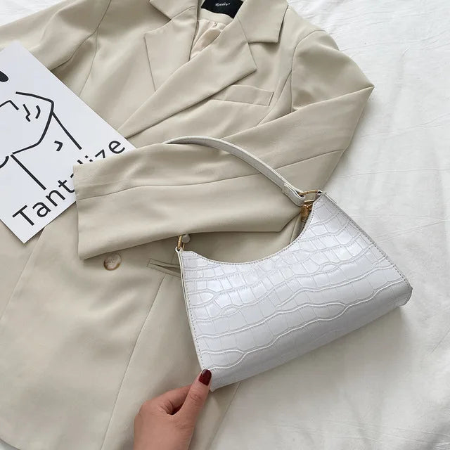 Tilly | Bolso de hombro efecto cocodrilo