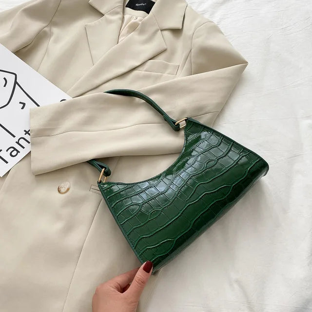 Tilly | Bolso de hombro efecto cocodrilo