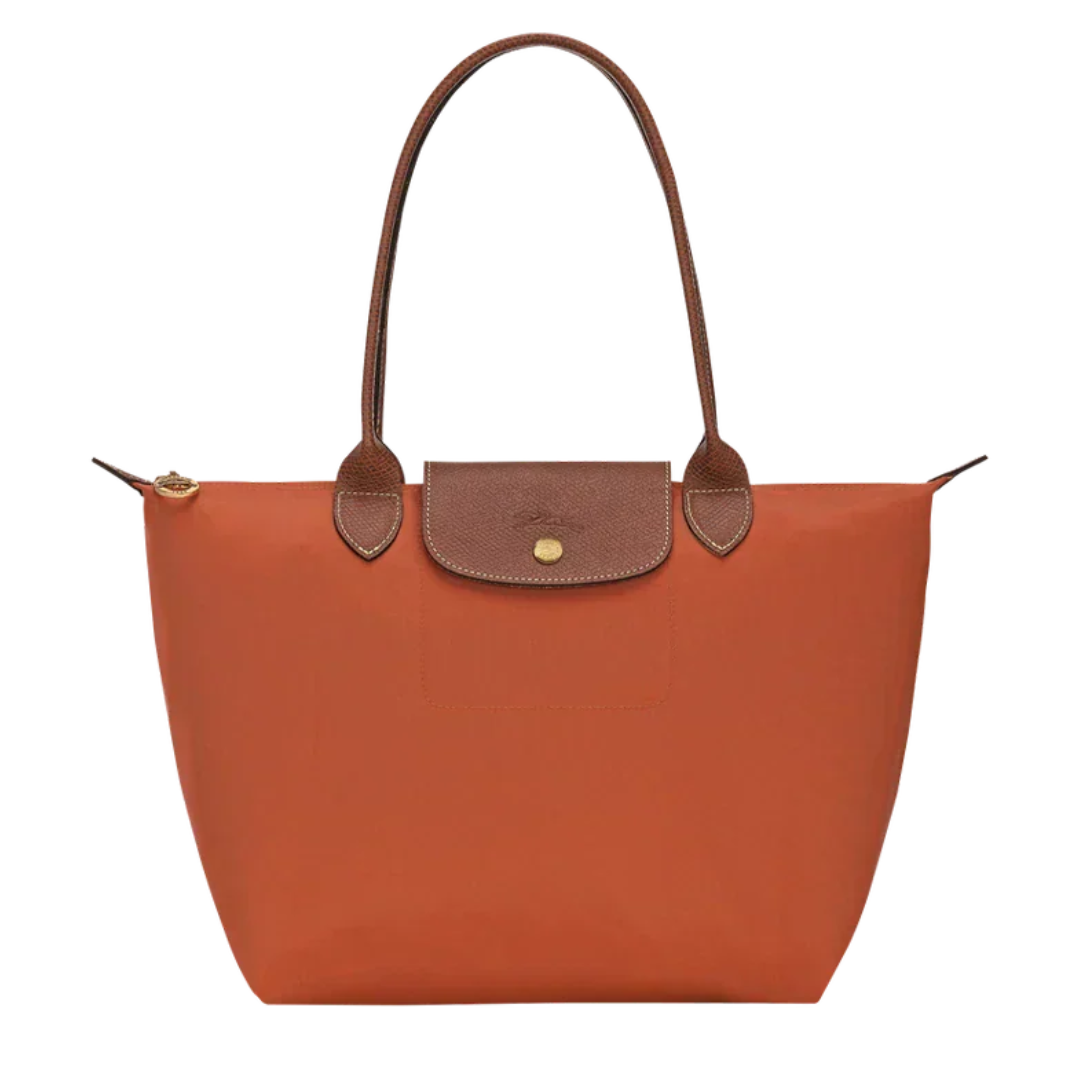 Bolso grande Le Pliage naranja teja