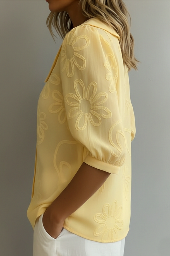 Blusa floral elegante