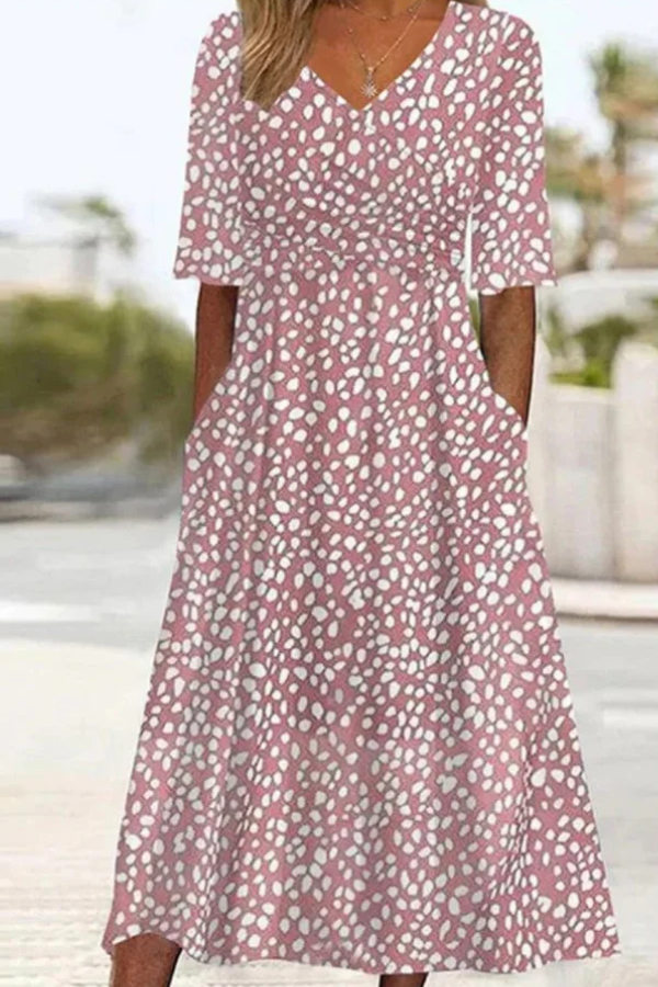 Colette | Vestido midi de lunares favorecedor