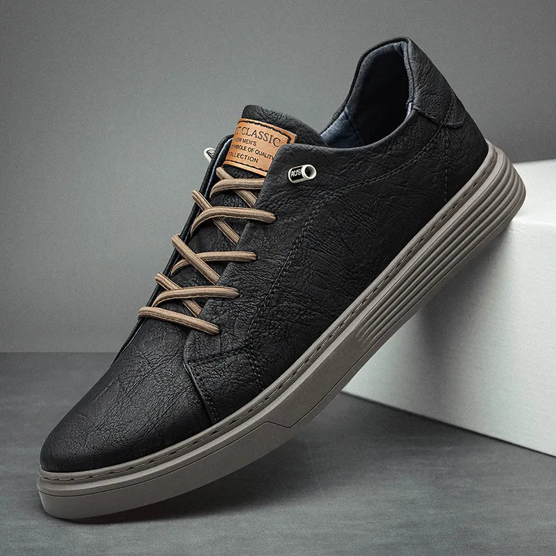 Zapatillas Oxford de piel