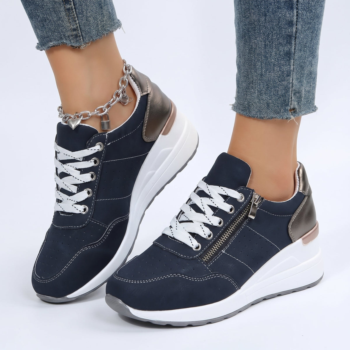 Inga | Zapatos de puntera ancha con soporte del arco