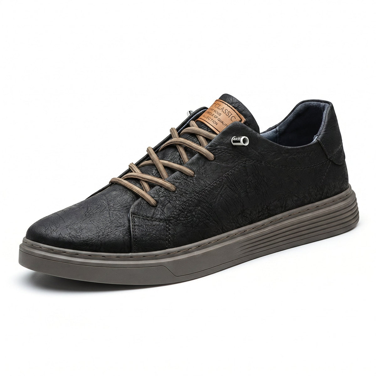 Zapatillas Oxford de piel