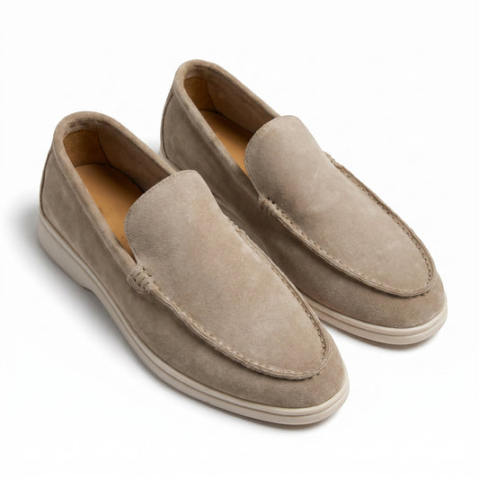 Enzo | Mocasines de ante con suela híbrida