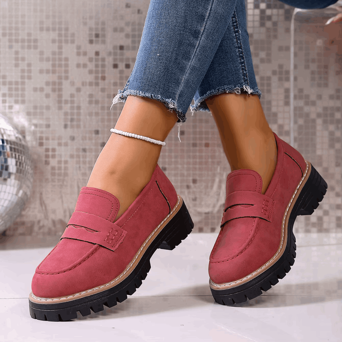 Beatriz | Mocasines de plataforma estilo clásico