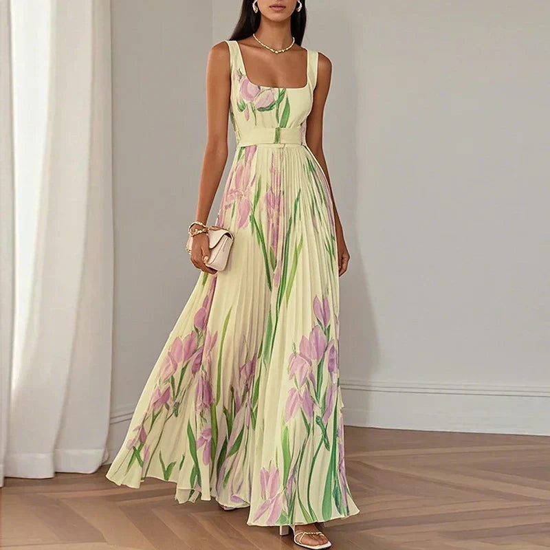 Oriah | Vestido largo floral evasé