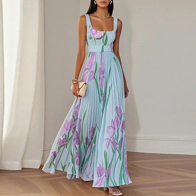 Oriah | Vestido largo floral evasé