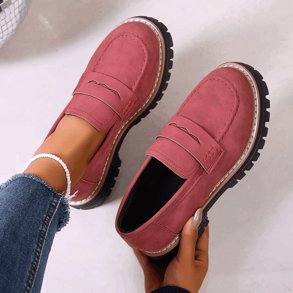 Beatriz | Mocasines de plataforma estilo clásico