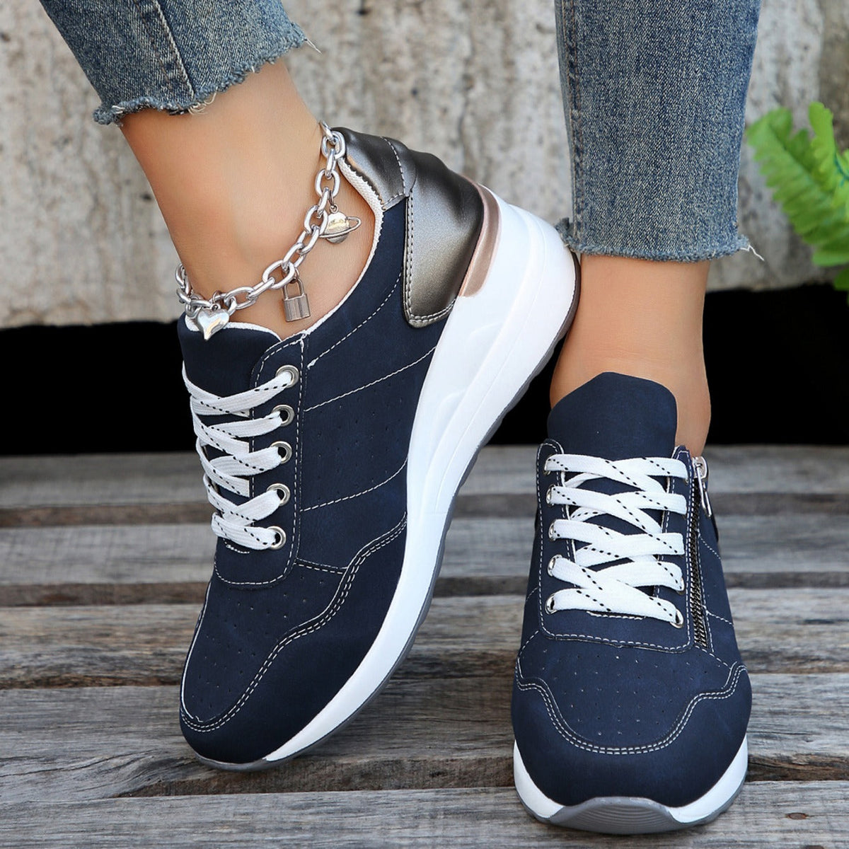 Inga | Zapatos de puntera ancha con soporte del arco
