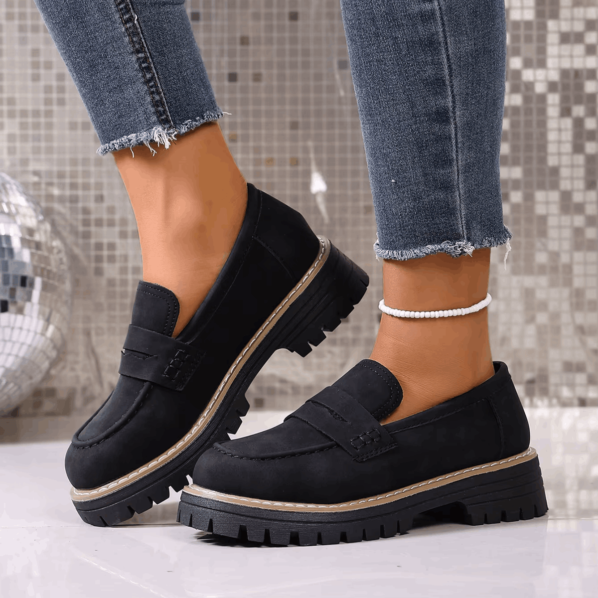 Beatriz | Mocasines de plataforma estilo clásico