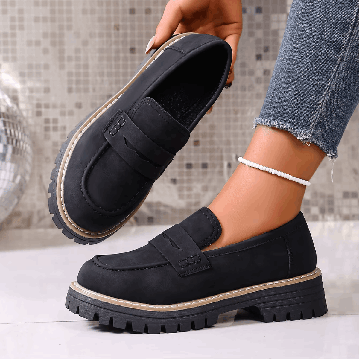 Beatriz | Mocasines de plataforma estilo clásico