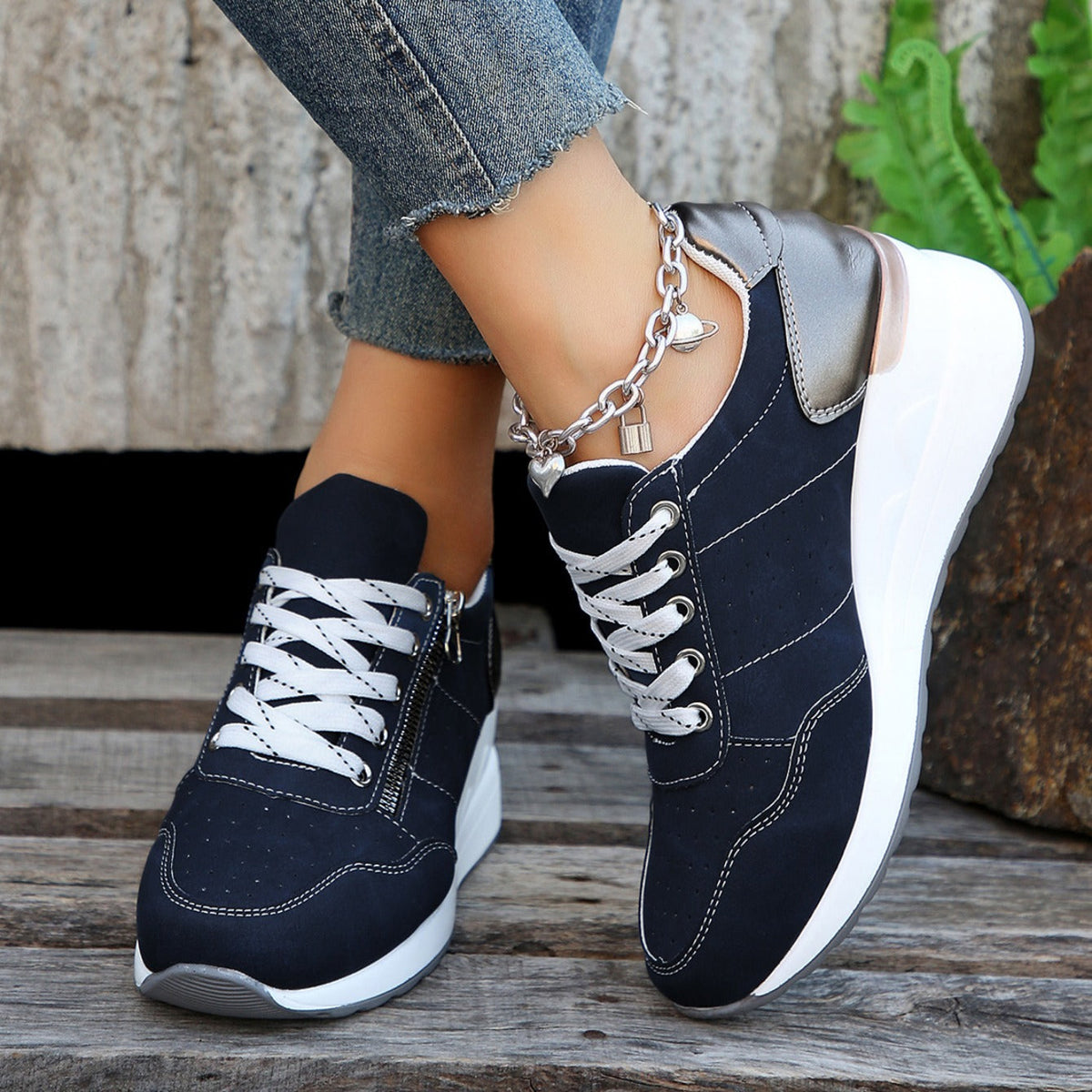 Inga | Zapatos de puntera ancha con soporte del arco