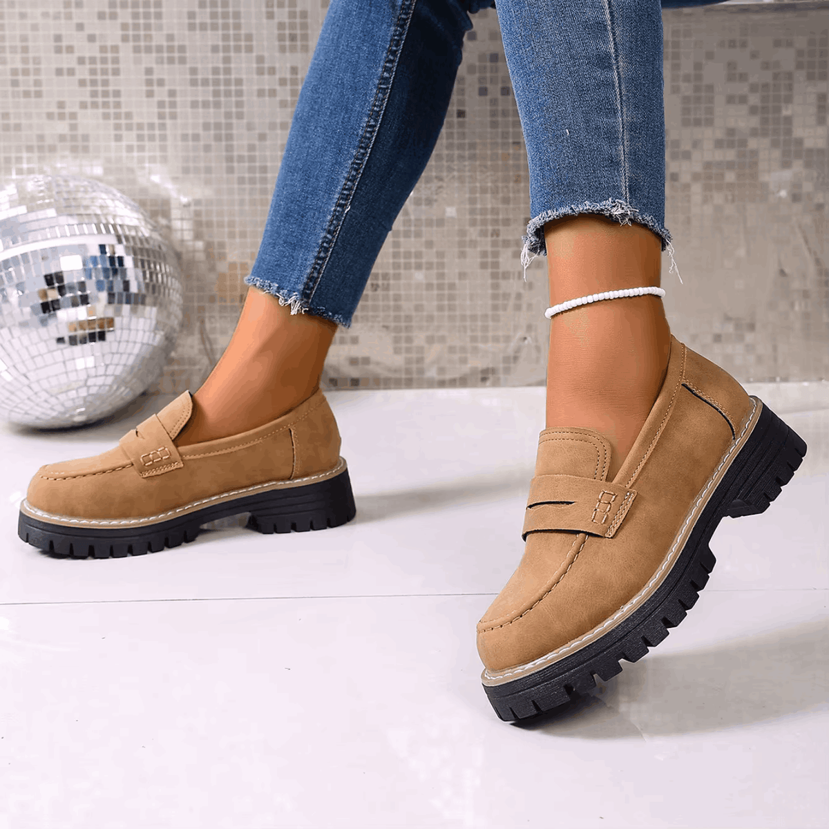Beatriz | Mocasines de plataforma estilo clásico