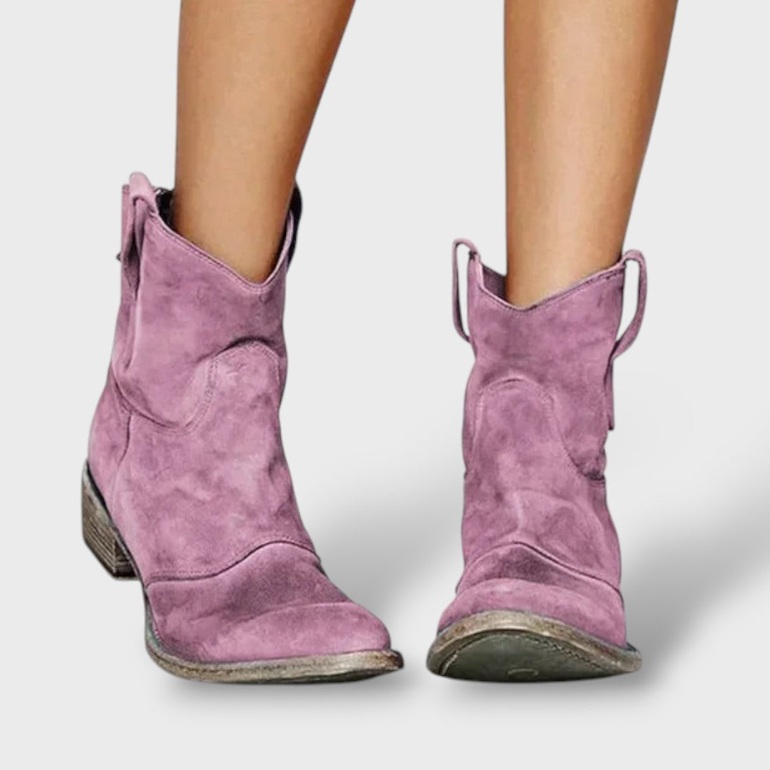 Botines cowboy vintage para mujer