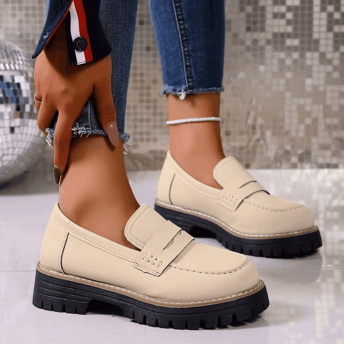 Beatriz | Mocasines de plataforma estilo clásico