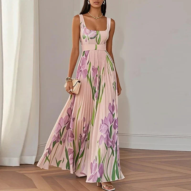 Oriah | Vestido largo floral evasé