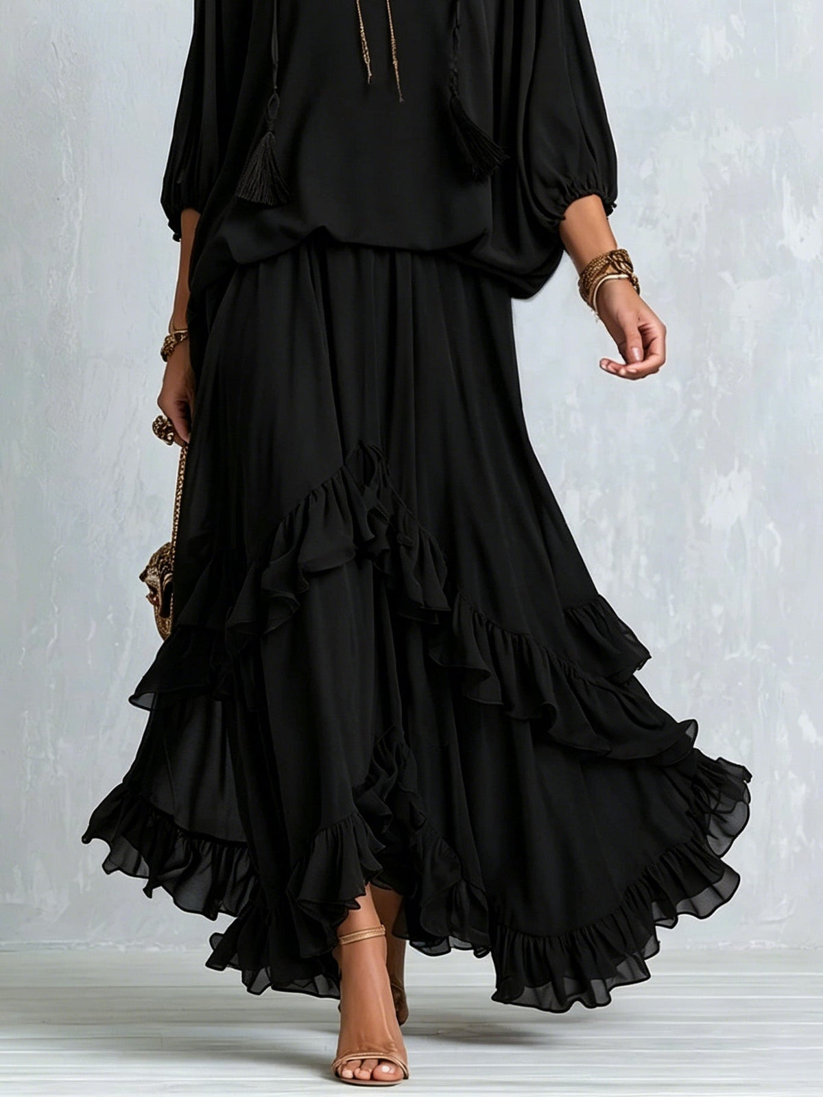REAL | Conjunto coordinado con volantes