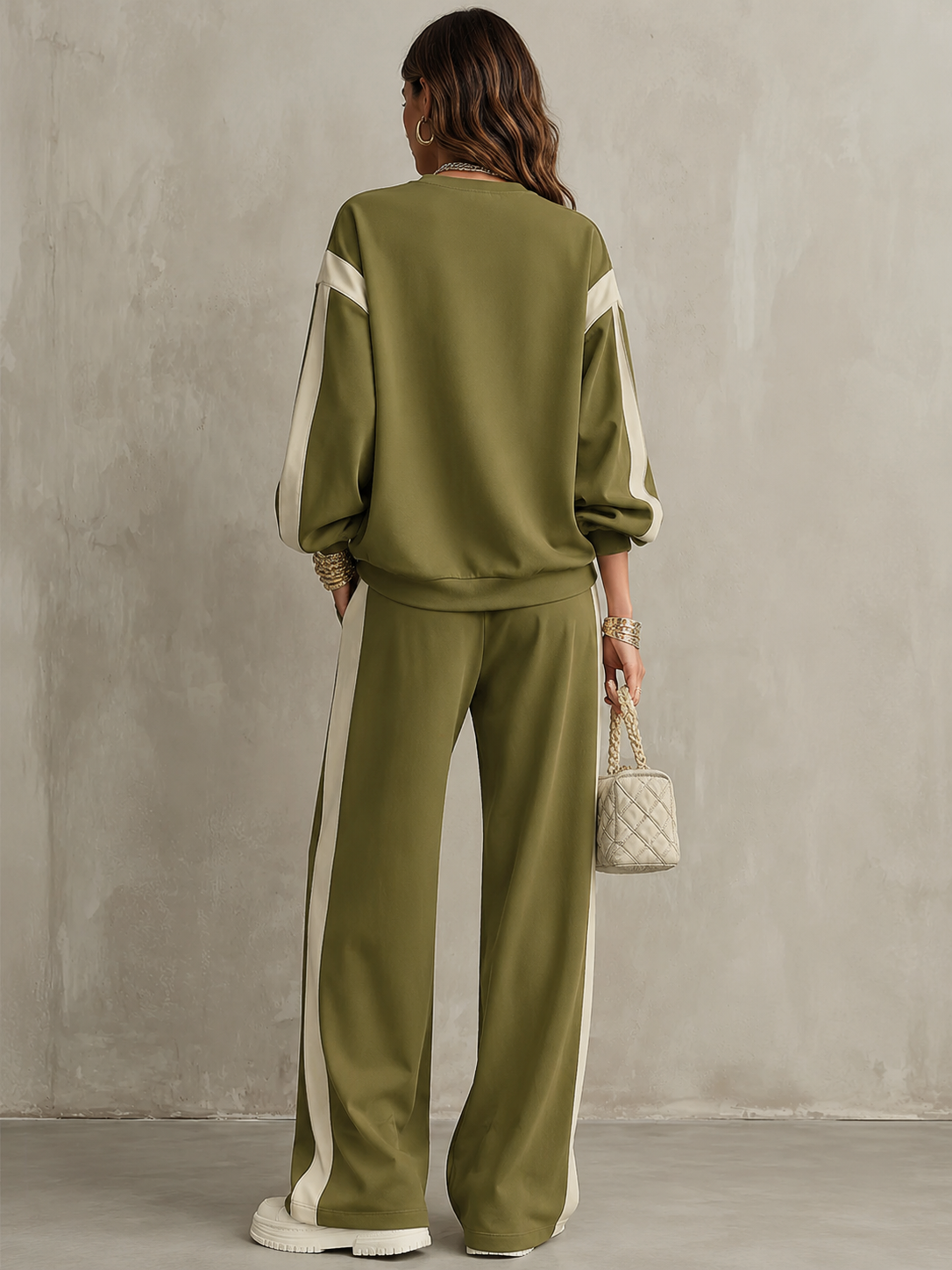 REAL | Conjunto casual verde oliva