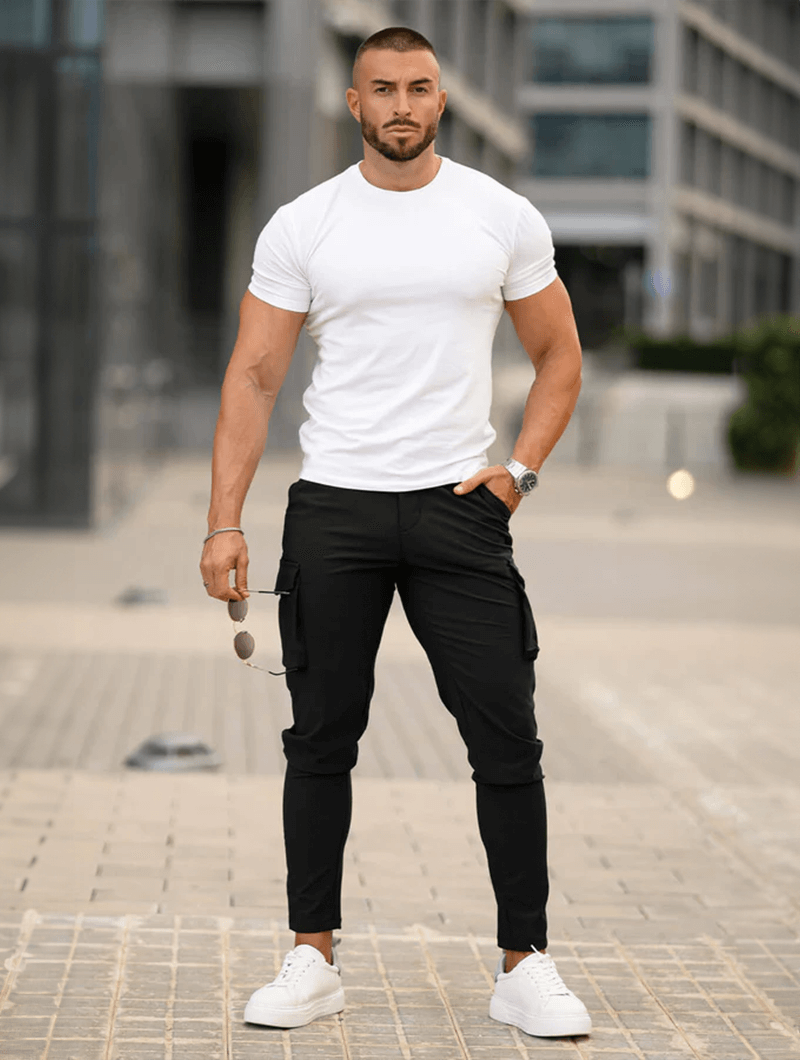 Franco | Pantalones cargo negros