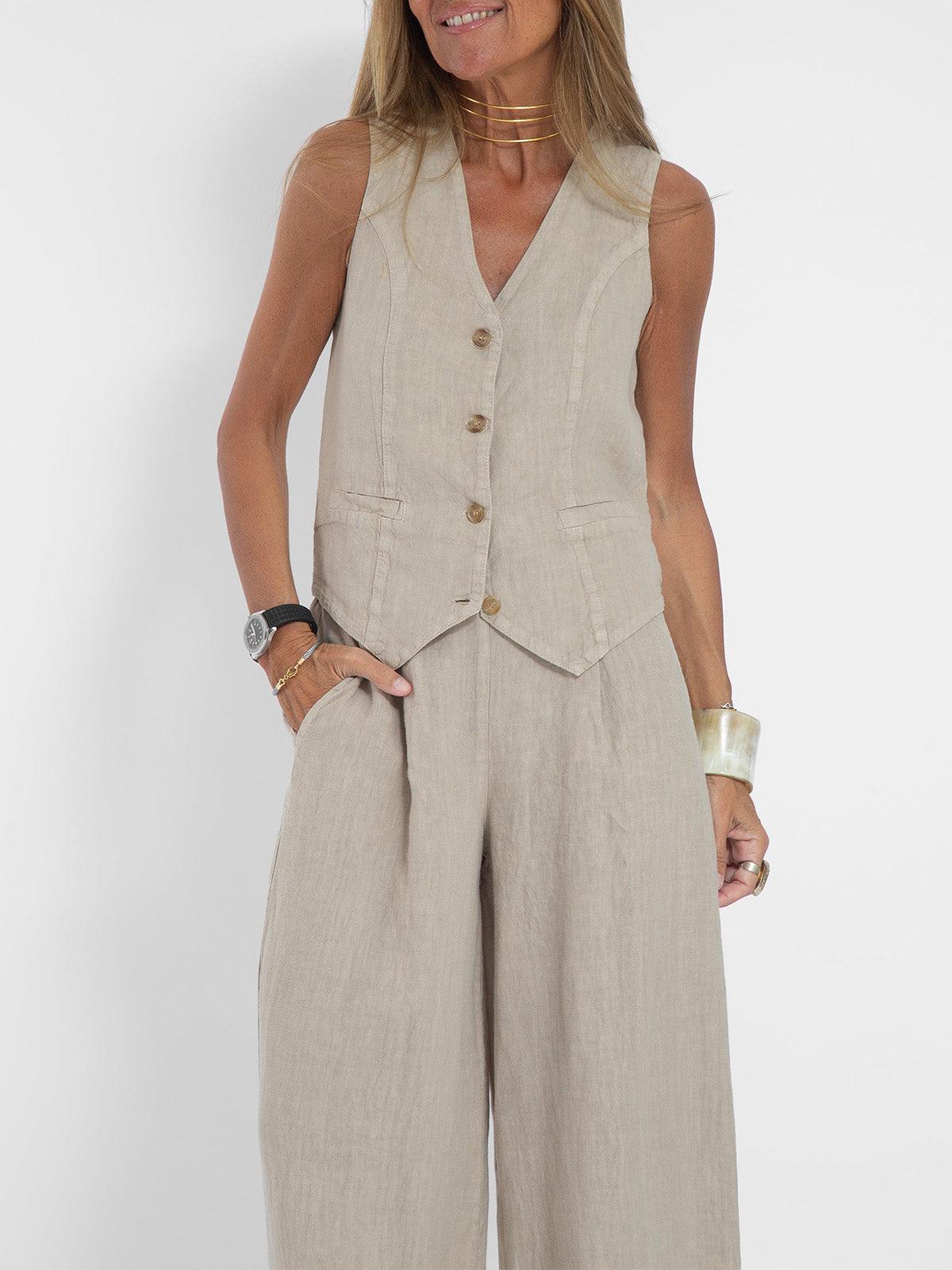 Conjunto de chaleco y pantalón