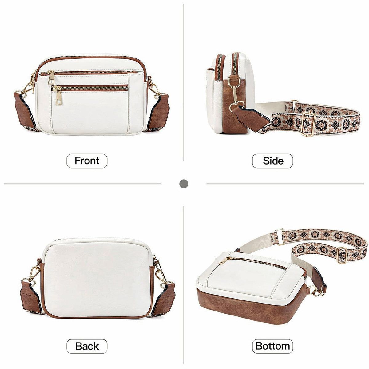Elena | Bolso de hombro de piel