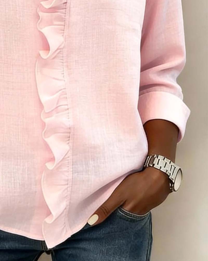 Beatriz | Blusa fruncida con escote en V