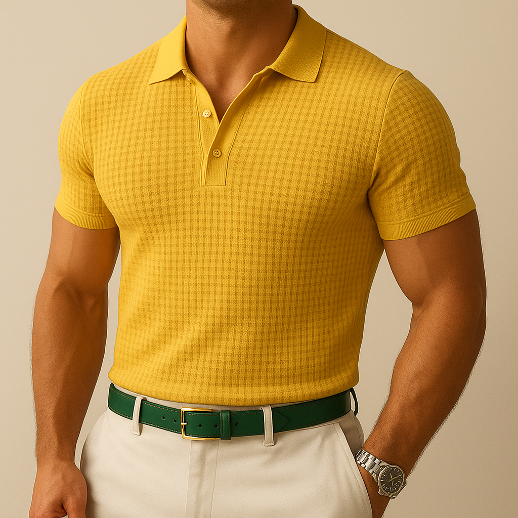 Polo de manga corta calado