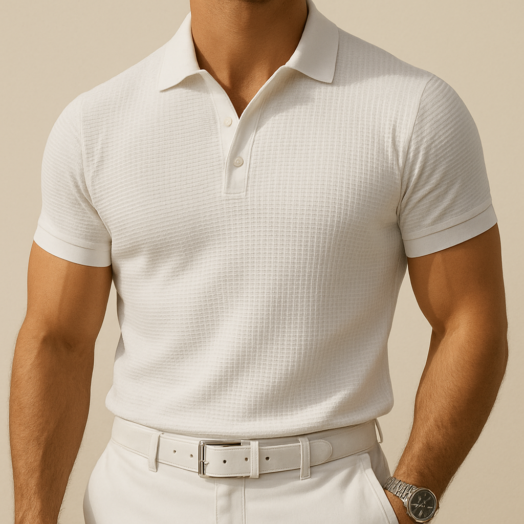 Polo de manga corta calado