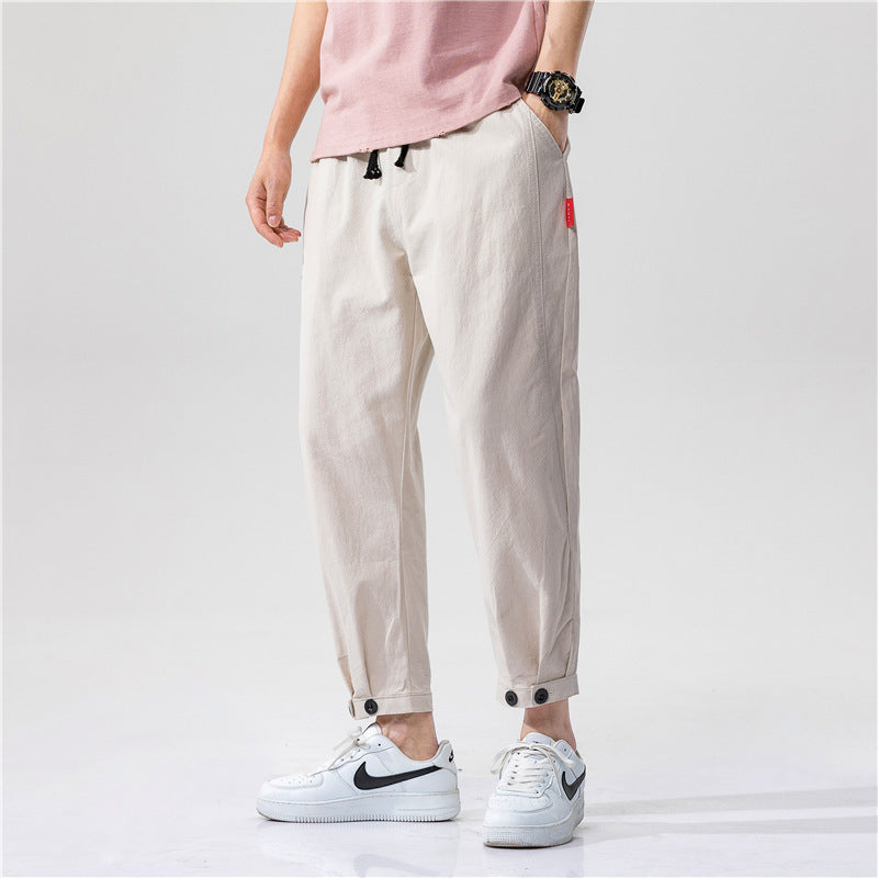 Theo | Pantalones ajustados de algodón