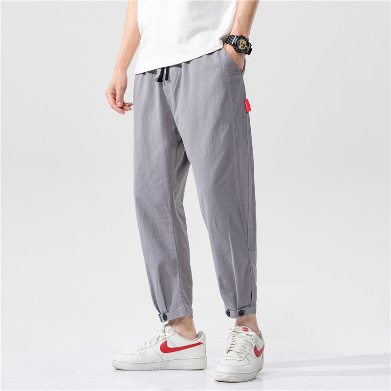 Theo | Pantalones ajustados de algodón