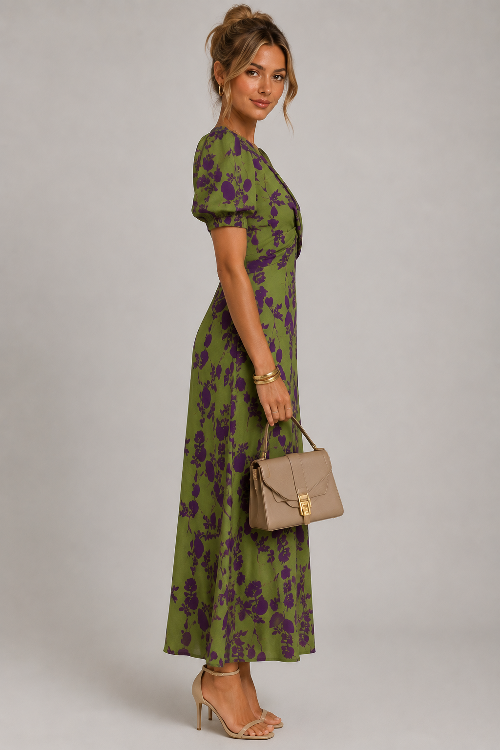 Alicia | Vestido midi floral cruzado