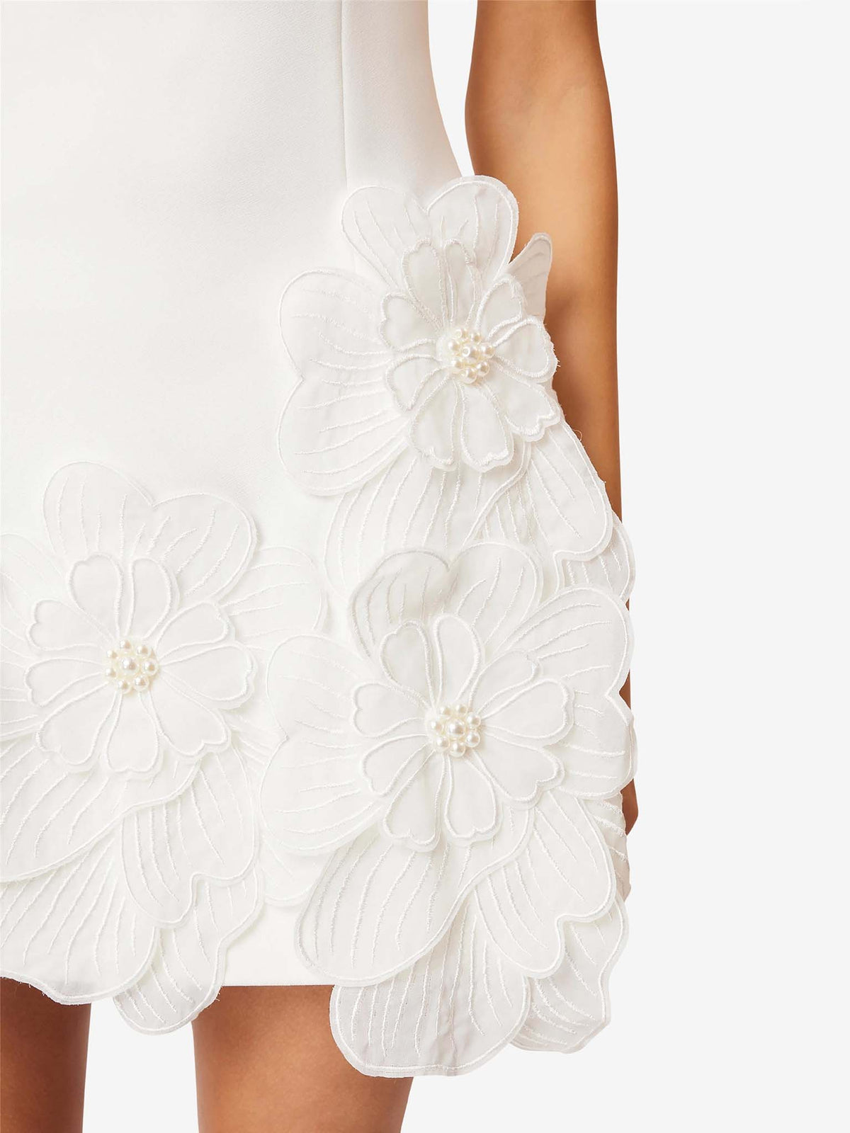 Minivestido elegante sin mangas con abertura