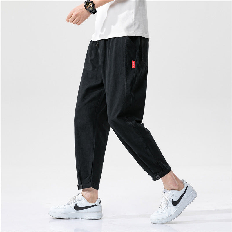 Theo | Pantalones ajustados de algodón