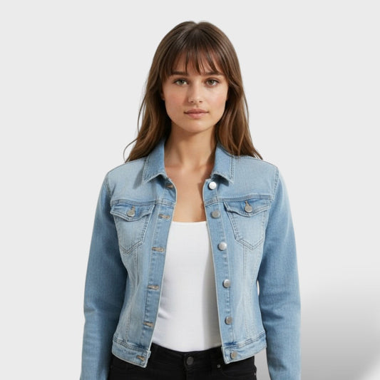 Chaqueta vaquera entallada para mujer