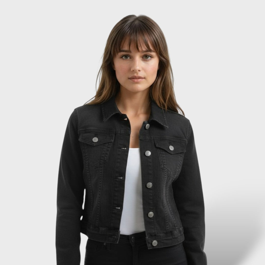 Chaqueta vaquera entallada para mujer