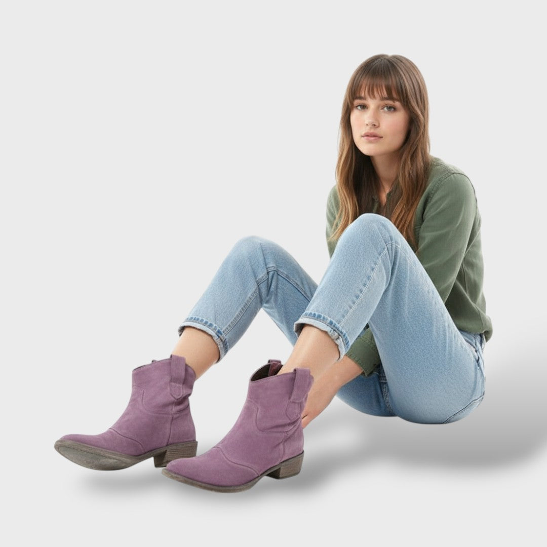 Botines cowboy vintage para mujer