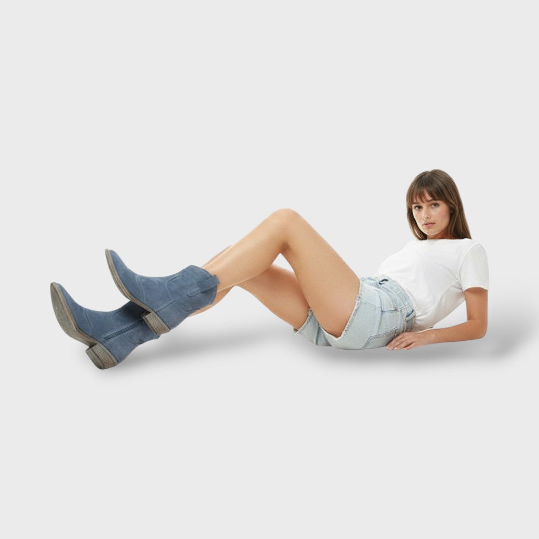 Botines cowboy vintage para mujer