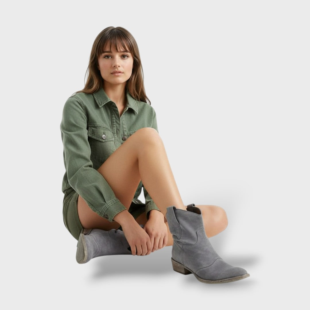 Botines cowboy vintage para mujer