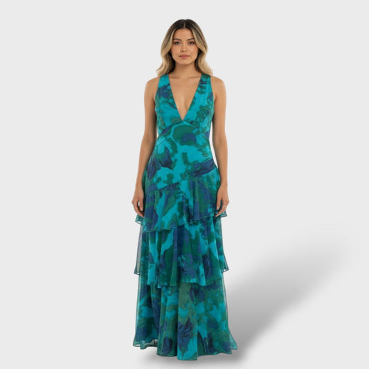 Vestido largo elegante de mujer