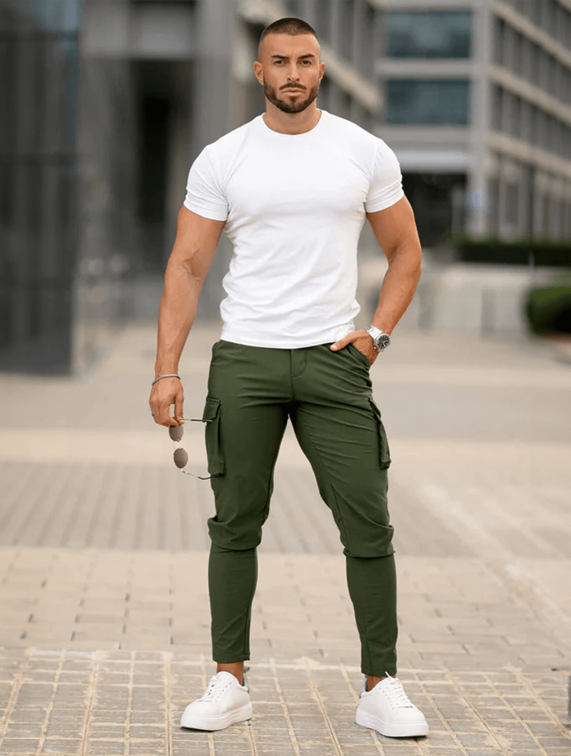 Franco | Pantalones cargo verdes
