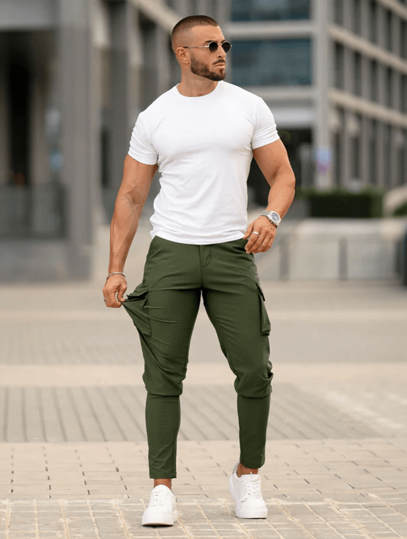 Franco | Pantalones cargo verdes