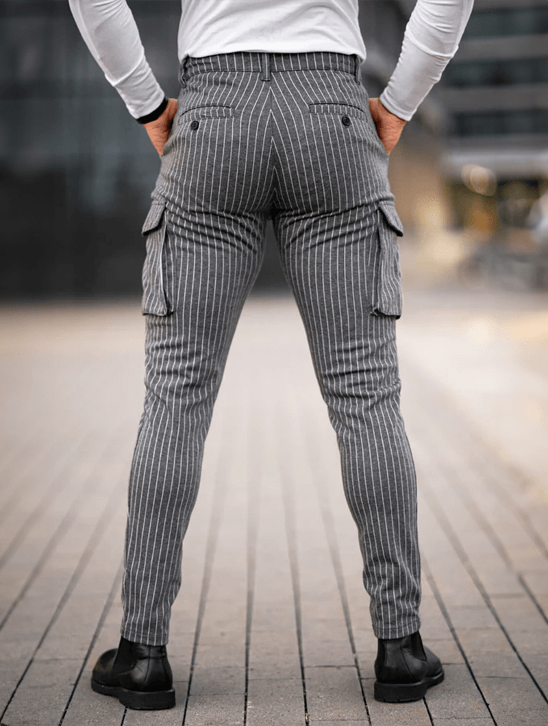 Vittorio | Pantalones slim fit grises