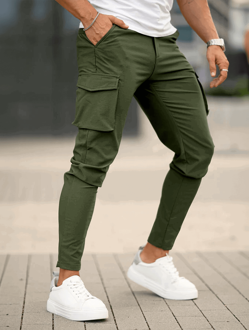 Franco | Pantalones cargo verdes