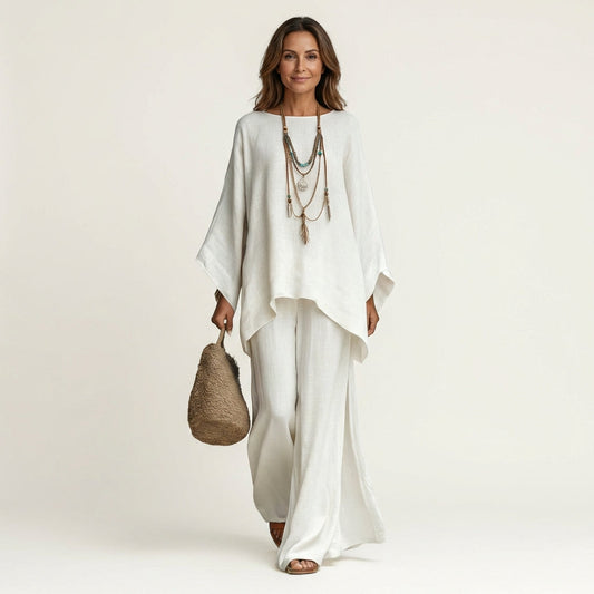 Conjunto bohemio de lino