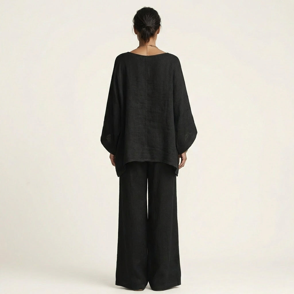 Conjunto bohemio de lino