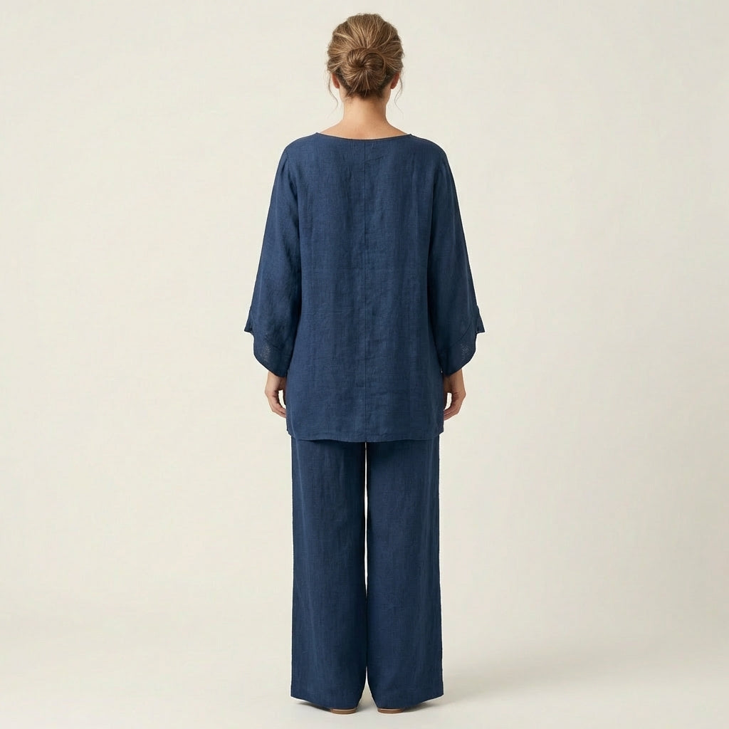 Conjunto bohemio de lino