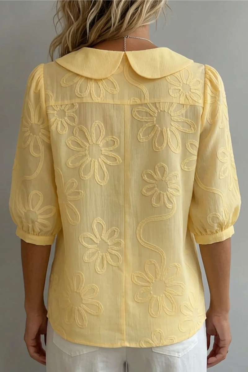 Blusa floral elegante