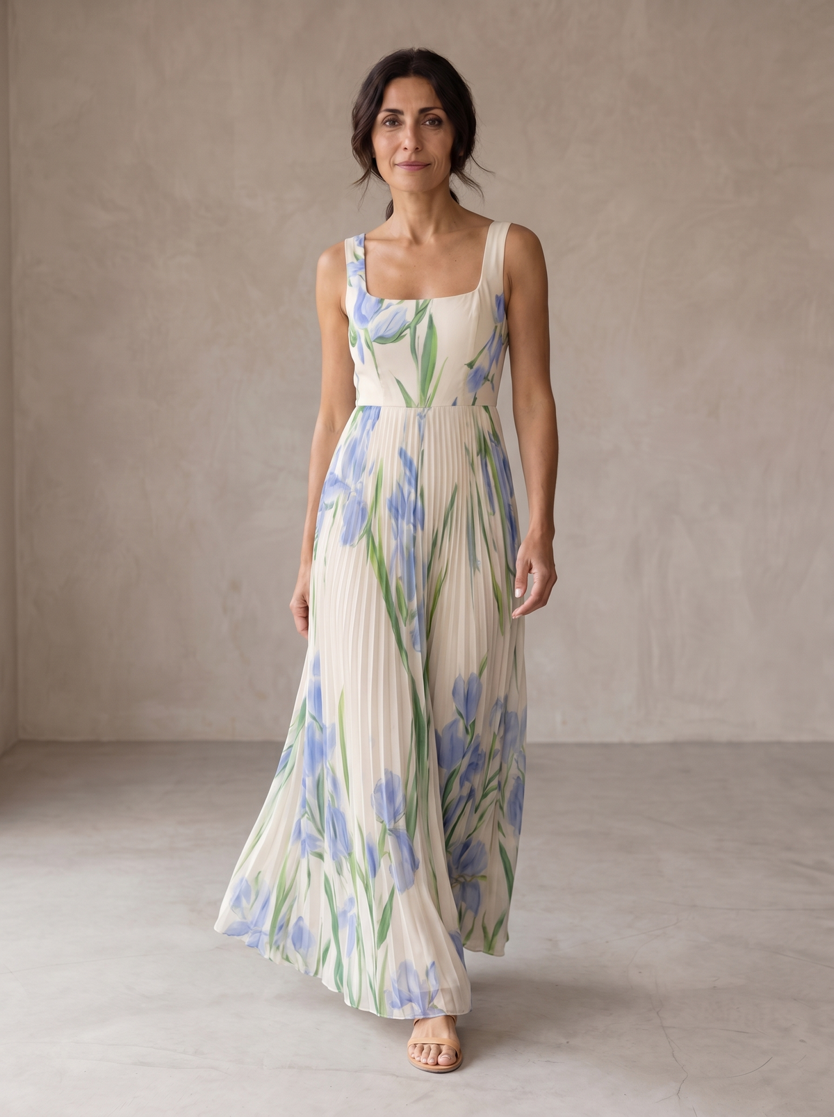Oriah | Vestido largo floral evasé