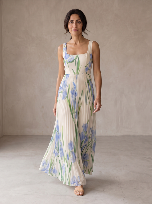 Oriah | Vestido largo floral evasé